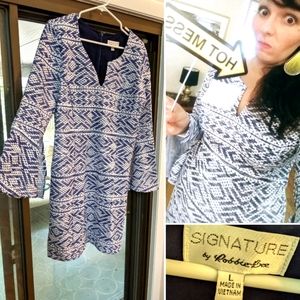 Cocktail dress with bell sleeves